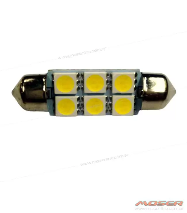 Led tubular 39mm 6 SMD