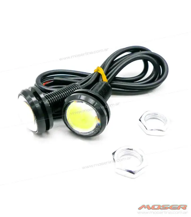 Juego Luz led ojo de águila, led blanco lupa 12v 9w