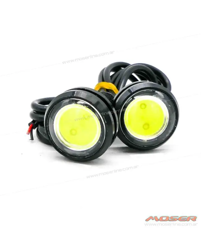 Juego Luz led ojo de águila, led blanco lupa 12v 9w