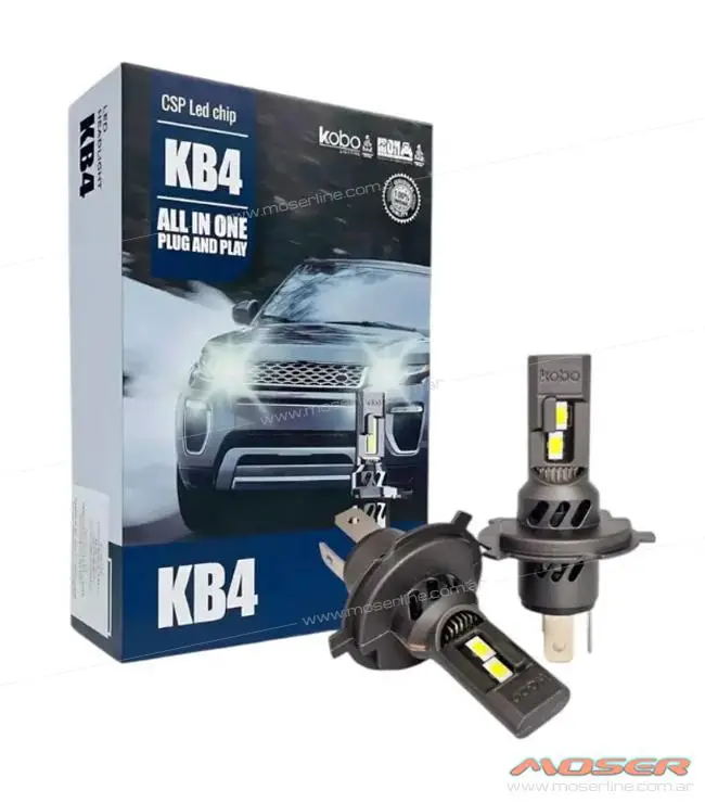 Kit Cree Led Kobo KB4 H4 12v 30w Chip Csp Canbus All In One