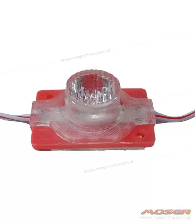 Modulo Led SMD Con Lupa Autoadhesivo Rojo 12v 4,5cm X 3cm
