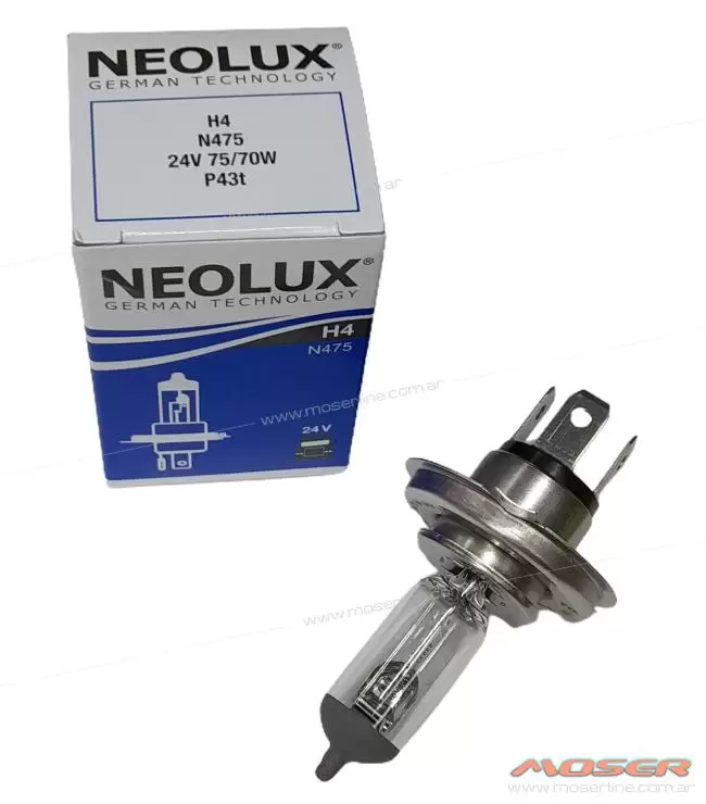 Lampara H4 24v 75/70w P43T NeoLux