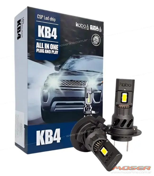 Kit Cree Led Kobo KB4 H7 12v 30w Chip Csp Canbus All In One
