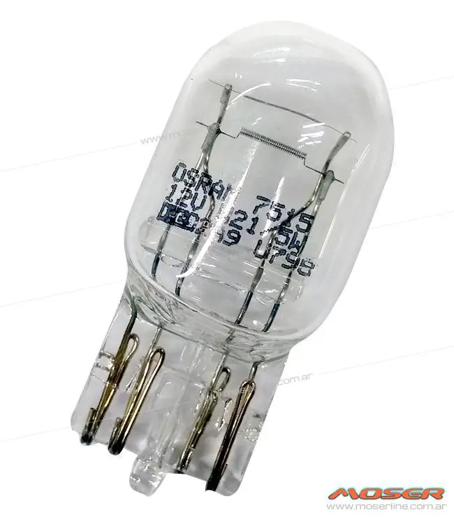 Lampara T20 12v 21/5w Vidrio Dos Filamentos