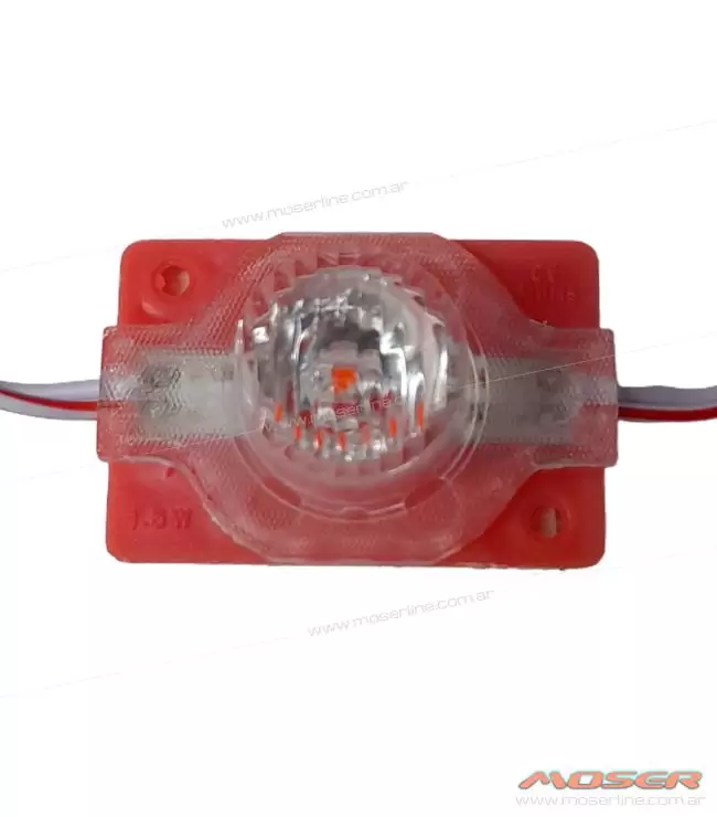 Modulo Led SMD Con Lupa Autoadhesivo Rojo 12v 4,5cm X 3cm