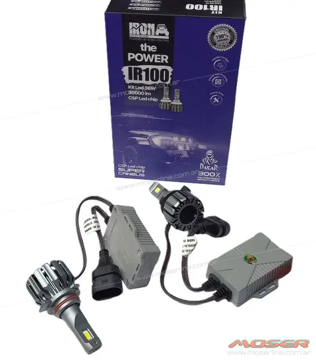 Kit Cree Led IR100 Canbus 9012 / HIR2 (30000 lm) - Alta Gama