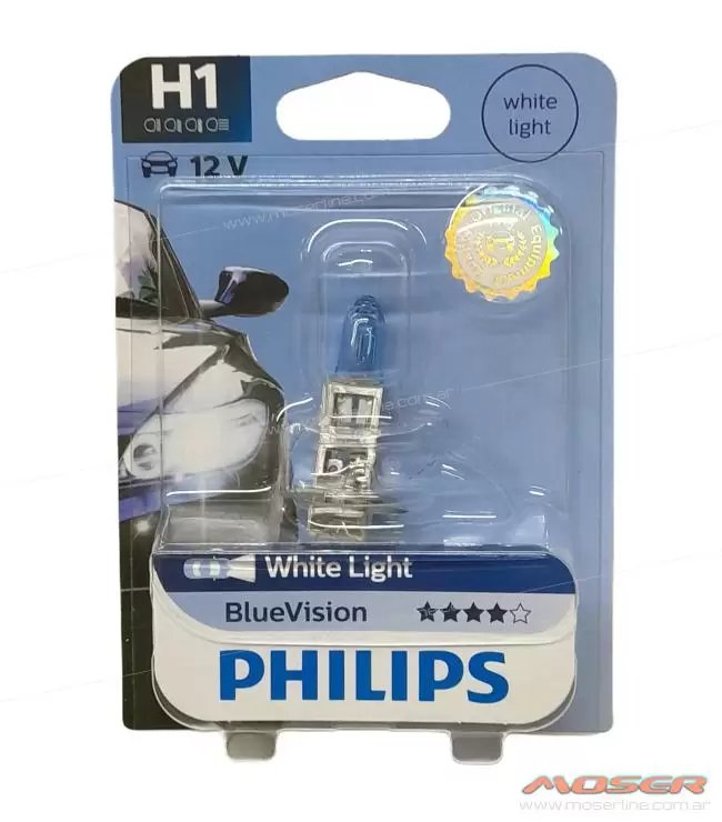 Lampara H1 12v 55w Philips Blue Vision