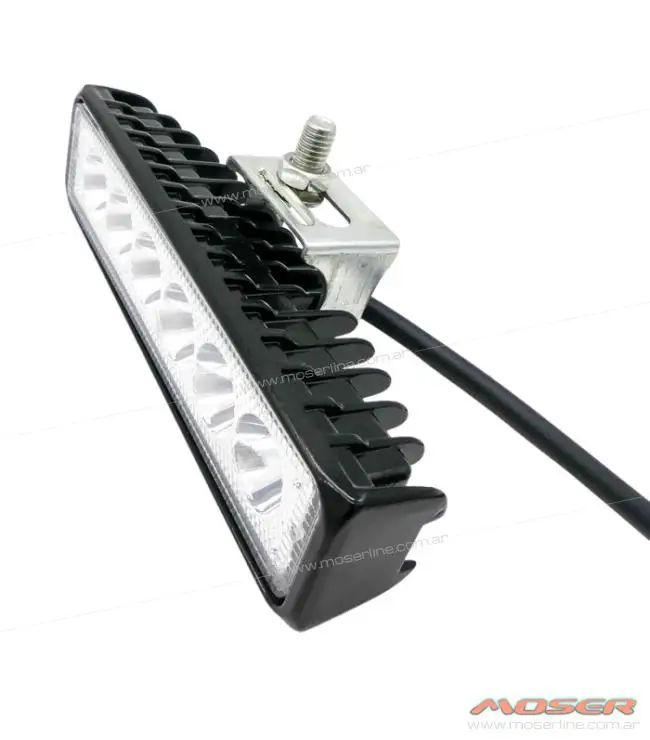 Faro Led Rectangular Carcaza Aluminio 6 LEDS 18w 9-36v