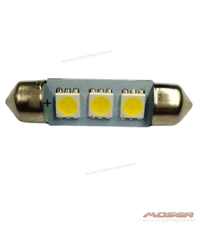 Led tubular 39mm 3 SMD