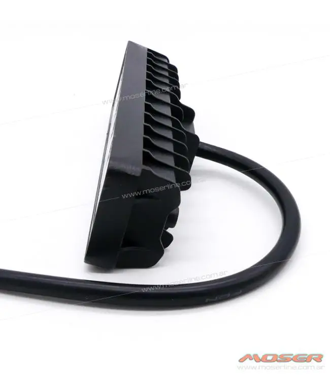 Faro Led Rectangular Carcaza Aluminio 6 LEDS 18w 9-36v