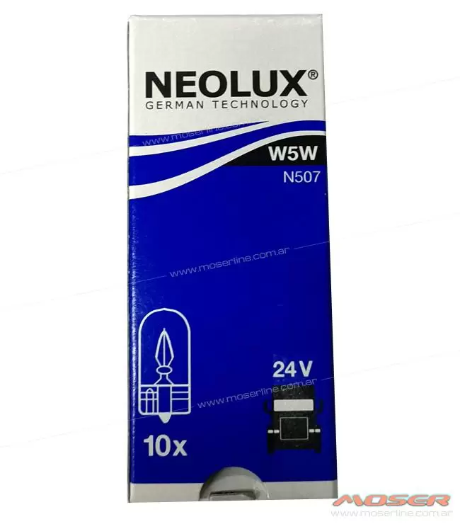 Lampara W5W 24v 5w