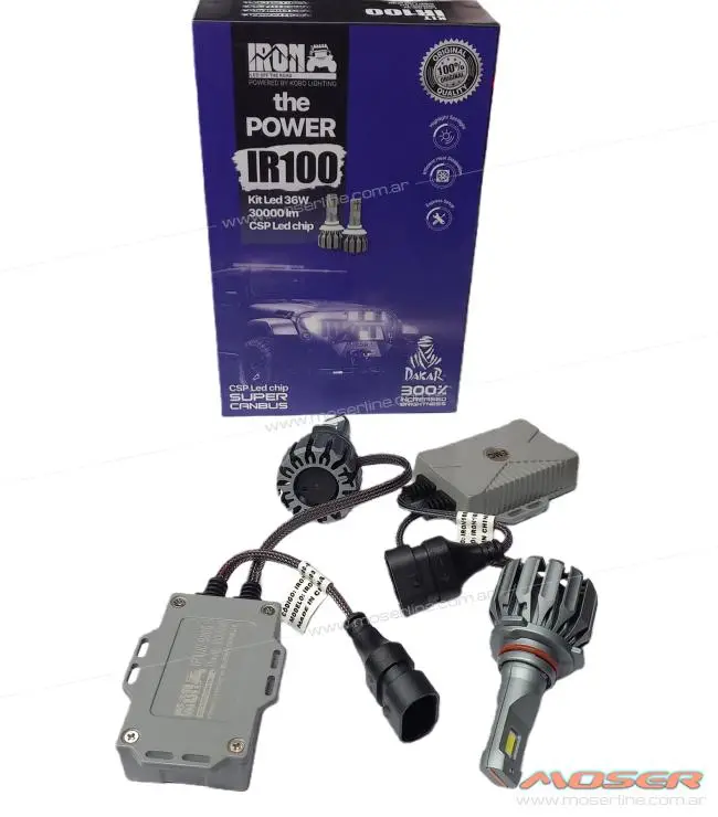 Kit Cree Led IR100 Canbus 9005 / HB3 Alta Gama 36W 30000 lm CSP Led Chip