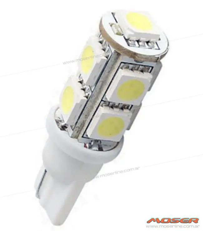 Led T10 9 SMD Blanco 12v