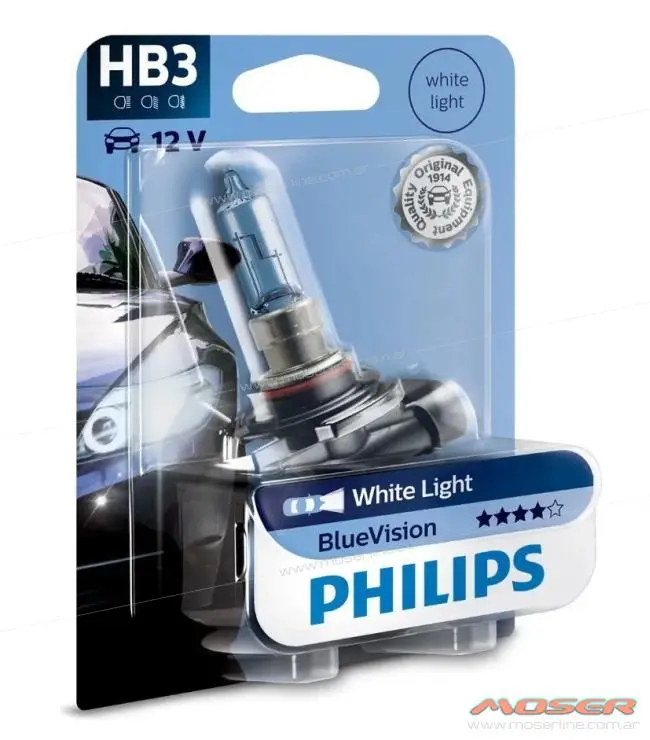 Lampara HB3 9005 12v 65w Philips Blue Vision 