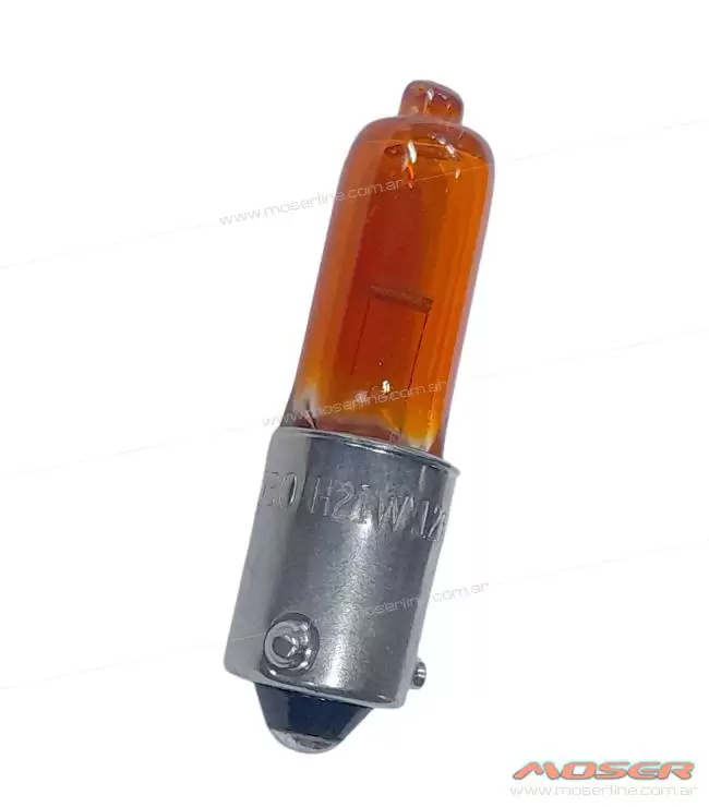 Lampara H21W 12v 21w Halogena Pata Desfasada Ambar Kobo