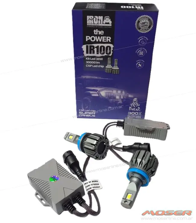 Kit Cree Led IR100 Canbus H11 (30000 lm) - Alta Gama y Chip CSP