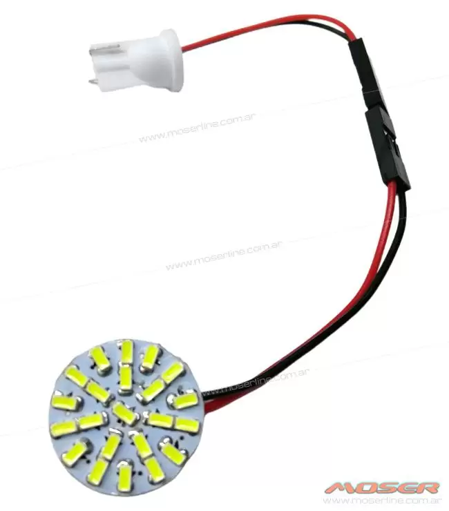 Plaqueta Circular con 22 Led adhesiva - Diámetro 20mm