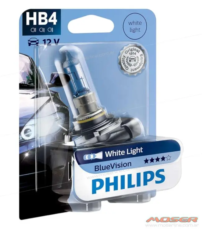 Lampara HB4 9006 12v 51w Philips Blue Vision
