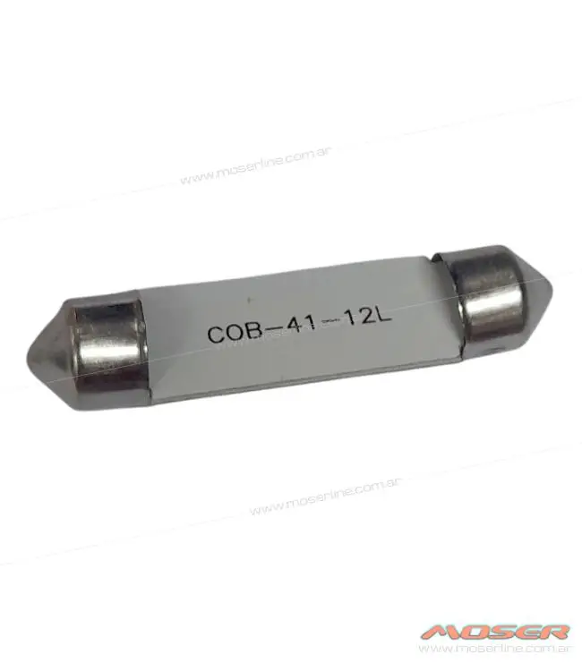 Led Tubular 41mm Tipo COB 12V Blanco