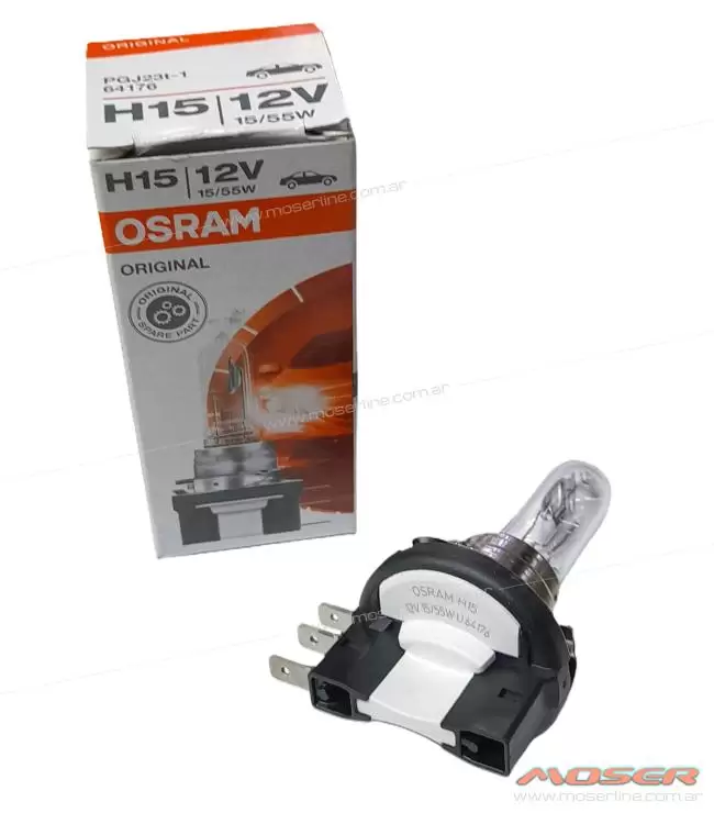 Lampara Osram H15 12v 15/55w / Diurna + Alta