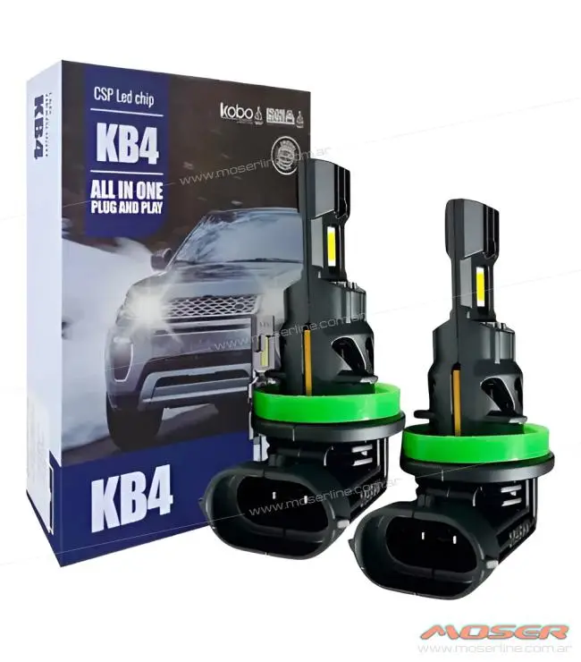 Kit Cree Led Kobo KB4 H11 12v 30w Chip Csp Canbus All In One