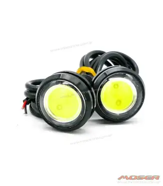 Juego Luz led ojo de águila, led blanco lupa 12v 9w