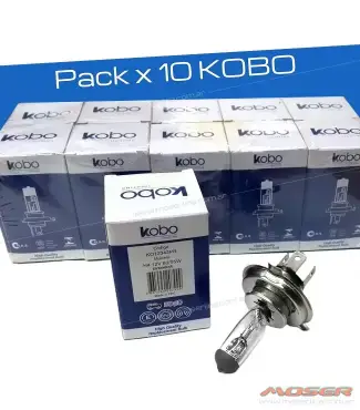 Pack X 10 Lámparas H4 Kobo 12v 60/55w