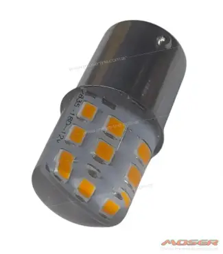 Led GEL 1 polo 21w Ambar Patas Desfazadas tipo PY21W 