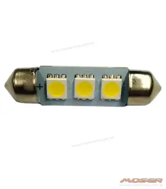 Led tubular 39mm 3 SMD
