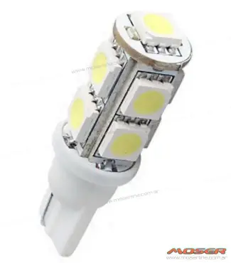 Led T10 9 SMD Blanco 12v