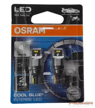Osram Cool Blue Intense Led T10 12V 1.5w 6000K Blanco - Nuevo Diseño