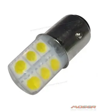 Led GEL 2 polos 21/5w Blanca P21/5W