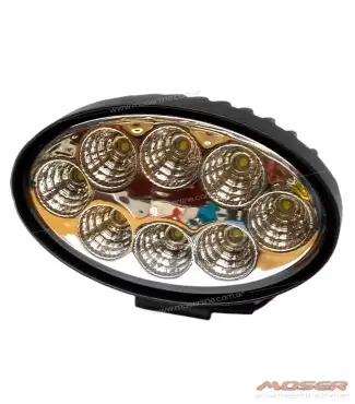 Faro LED 24W 12-24V ovalado 8 led alta potencia