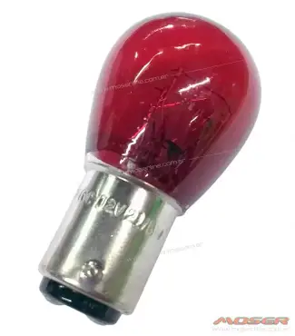 Lampara 12V 21/5W Roja con Patas Desparejas y Desfazadas