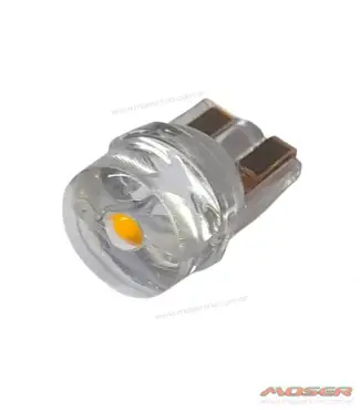 Led T10 W5W 12v Ambar Posicion Led Cristal